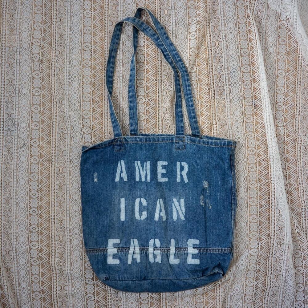 American Eagle Distressed Denim Tote